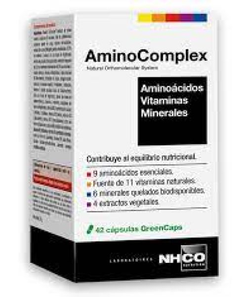 Aminocomplex - Cápsulas a base de aminoácidos, vitaminas y minerales para mantener un buen funcionamiento del organismo.