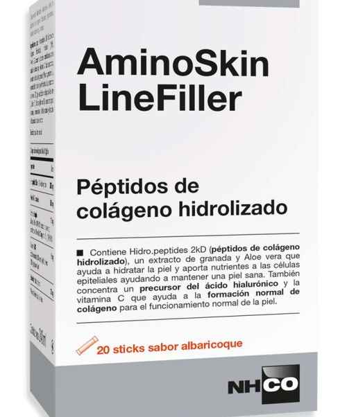 AminoSkin LineFiller - Aminoácidos, péptidos de colágeno, aloe vera, vitamina C... para mantener una piel sana