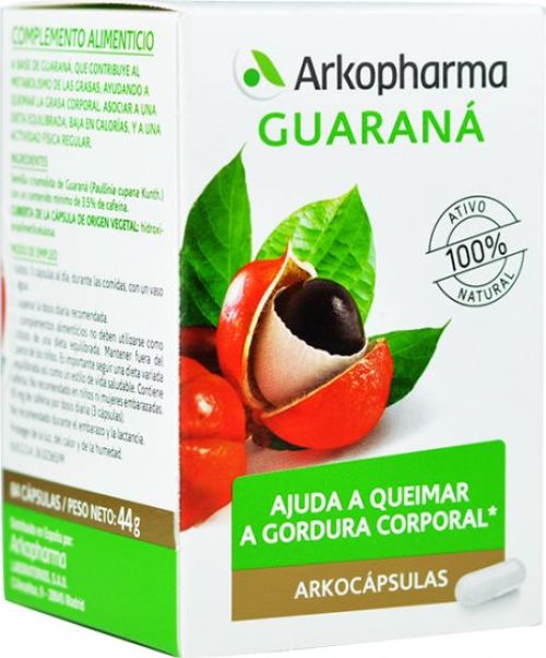 Arkocápsulas guaraná  - Son unas cápsulas para tratar la astenia, la fatiga y el agotamiento tanto físico como mental.