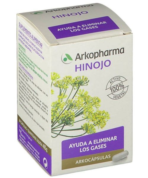 Arkocápsulas hinojo - Son unas cápsulas para el tratamiento de los trastornos digestivos leves. Válido para aires, gases, flatulencias y espasmo abdominal. 