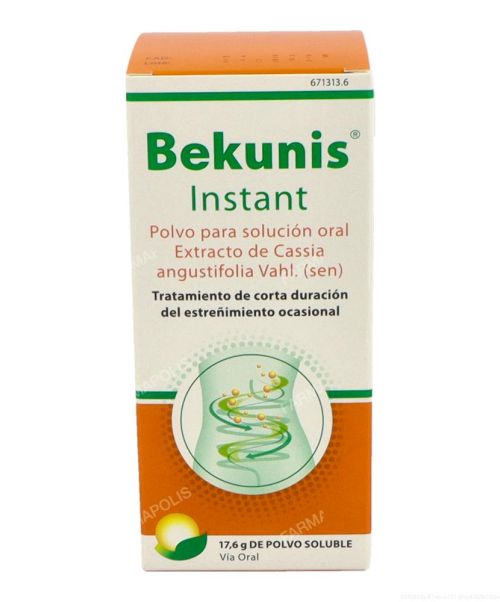 Bekunis instant - Son unos polvos laxantes para aliviar el estreñimiento ocasional.