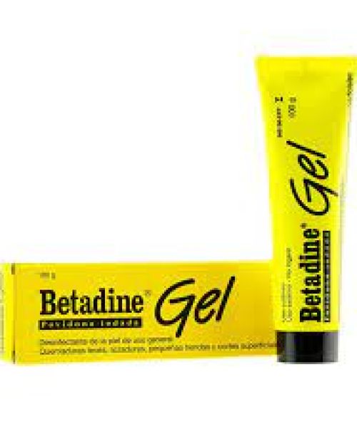 Betadine 100mg/g - Gel que se utiliza para desinfectar pequeñas heridas, cortes superficiales de la piel y quemaduras leves.