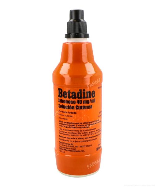 Betadine 7.5% - Solución jabonosa que se utiliza para desinfectar pequeñas heridas, cortes superficiales de la piel y quemaduras leves.