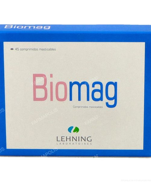 Biomag - Empleado en todas las formas de déficit de magnesio, en caso de mala absorción del magnesio, de estrés, de trastornos neurovegetativos, de pérdida de memoria y de calambres. Estrés, ansiedad y fatiga.