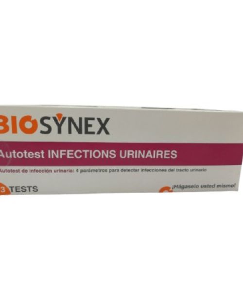 BIOSYNEX autotest de infencción urinaria - Prueba de infección del tracto urinario de 4 parámetros para detectar infecciones del tracto urinario. 