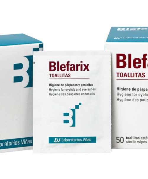 Blefarix toallitas estériles 20 unidosis. Limpieza de párpados y pestañas.