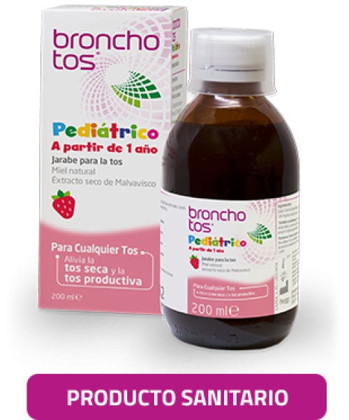 Bronchotos pediátrico - Calma la tos y el picor de garganta a la vez que favorece la eliminación de la mucosidad. Jarabe grintuss para mayores de 1 año.