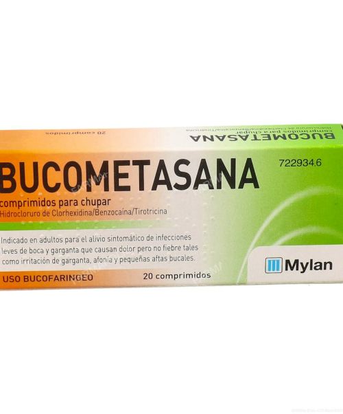 Bucometasana  - Tratan las infecciones leves de boca y/o garganta. Válidos también para la afonía y el picor de garganta. 