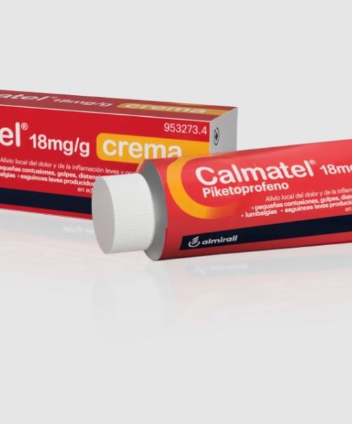 Calmatel 18mg/g - Es una crema antiinflamatoria que alivia el dolor articular y muscular. Está compuesta por piketoprofeno que es un antiinflamatorio de acción local, indicada en esguinces, golpes, torceduras y lesiones musculares.