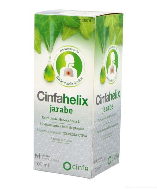 Cinfahelix  - Trata los síntomas de resfriados o catarros. Es expectorante y antiespasmódico. 