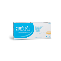 MEDICAMENTO DESCATALOGADOOPCIONES MÁS PARECIDAS: Cinfatos pastillasSon unas pastillas para la tos y el picor de garganta. Válidas para la tos seca, nerviosa e irritativa.
