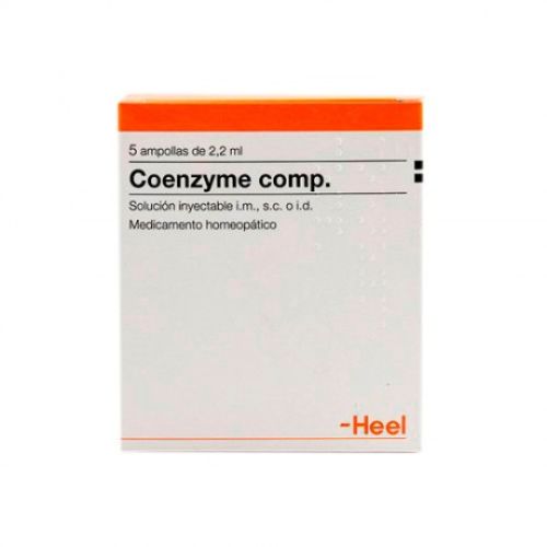  - Coenzyme comp heel es un medicamento homeopático indicado para la estimulación de sistemas enzimáticos bloqueados o alterados. 