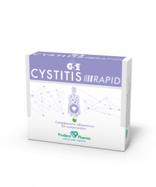 Cystitis Rapid  - Trata las cistitis de manera natural. Contribuye en mantener el equilibrio microbiano del organismo y es útil para mantener la función fisiológica del sistema urinario.