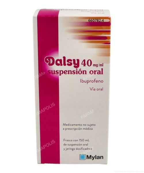 Dalsy 40mg/ml  - Tratamiento de la fiebre y del dolor de intensidad leve a moderada.