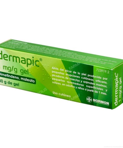 Dermapic gel 0.1% - Es un gel que calma el picor y las irritaciones causadas por la picadura de mosquitos, medusas, ortigas, pequeñas urticarias...