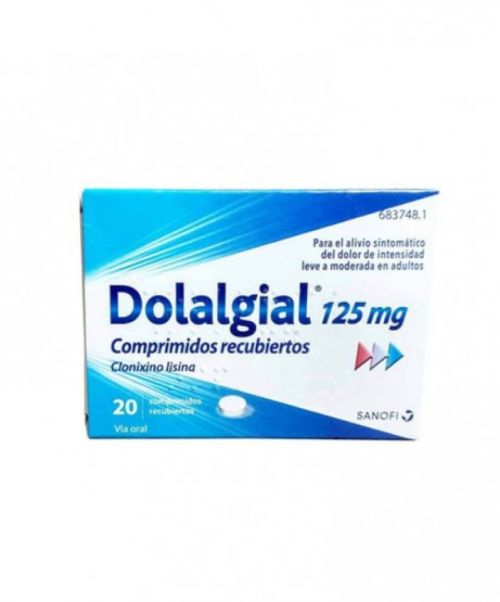 Dolalgial 125mg - Medicamento que se utiliza para calmar el dolor de intensidad leve o moderada.