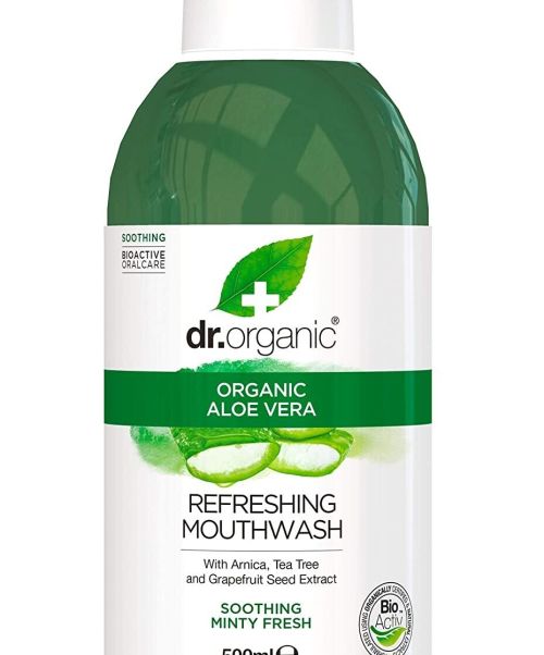 Dr. Organic Aloe Vera Mouthwash - Proporciona una protección total y una acción de limpieza natural y restauradora.