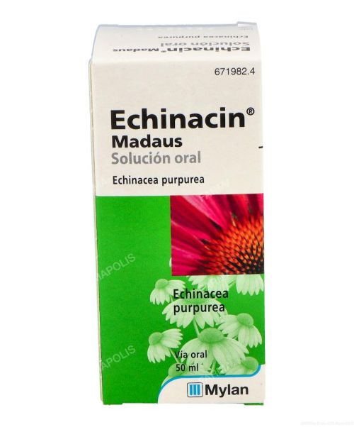 Echinacin madaus (800 mg/ml) - Inmunoestimulante para reforzar las defensas del organismo. Muy útil en periodos de resfriado común o catarro. 