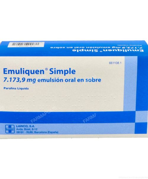 Emuliquen simple 7.17 g - Son unos sobres a base de parafina para tratar el estreñimiento ocasional. 