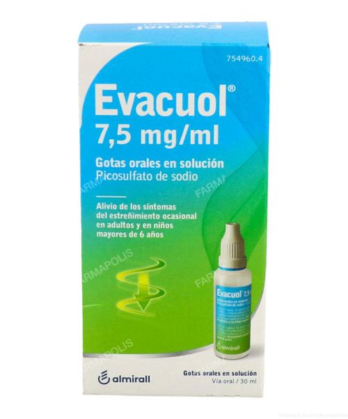 Evacuol   - Gotas laxantes para aliviar el estreñimiento.