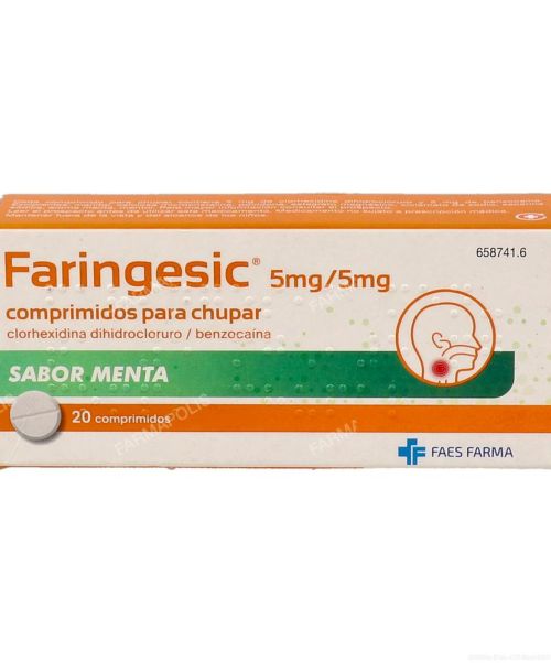 Faringesic  - Calman las infecciones leves de boca y/o garganta. Válidos también para la afonía y él picor de garganta. 