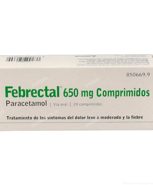 Febrectal (650 mg) - Son unos comprimidos a base de paracetamol para tratar los diferentes tipos de dolores. Válido para el dolor de cabeza, de espalda, lumbago, de muelas... 