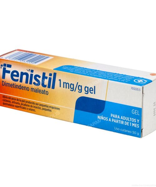 Fenistil gel 0.1% - Es un gel que calma el picor y las irritaciones causadas por la picadura de mosquitos, medusas, ortigas, pequeñas urticarias...