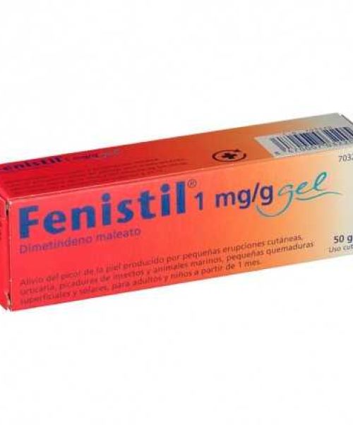 Fenistil gel 0.1% - Es un gel que calma el picor y las irritaciones causadas por la picadura de mosquitos, medusas, ortigas, pequeñas urticarias...