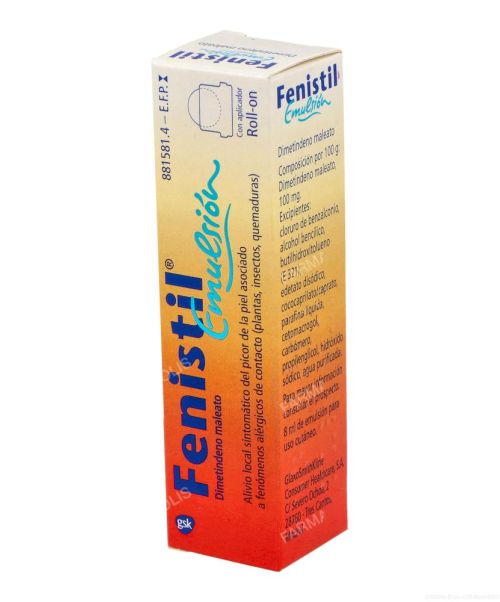 Fenistil roll-on - Es una emulsión en formato roll-on que calma el picor y las irritaciones causadas por la picadura de mosquitos.