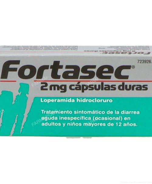 Fortasec 2 mg  - Antidiarreico a base de derivados opiáceos, utilizadas en el tratamiento de la diarrea aguda.