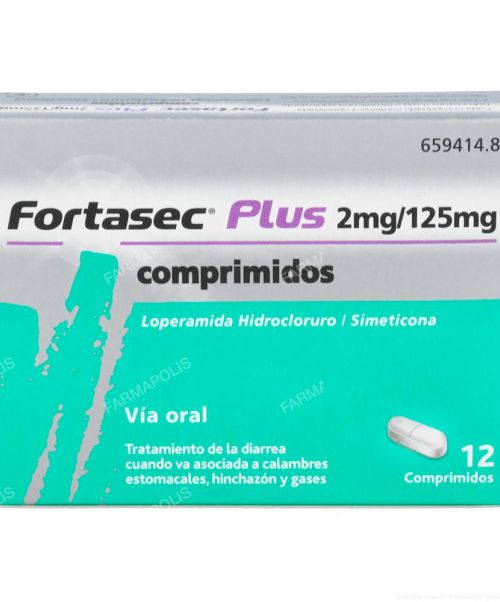 Fortasec plus - Cápsulas antidiarreicas a base de derivados opiáceos, utilizadas en el tratamiento de la diarrea aguda con gases.