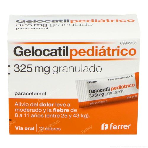  - Paracetamol para niños para tratar los diferentes tipos de dolores, bajar la fiebre y calmar el malestar general. Válidos para el dolor de cabeza, de muelas, de boca en general, de regla, de espalda, golpes...