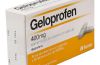 Geloprofen 400mg - Antiinflamatorio vía oral (ibuprofeno). Se usan para el dolor de garganta (anginas), dolor de cabeza, fiebre, dolores musculares y menstruales.