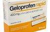 Geloprofen rapid 400 mg - Antiinflamatorio vía oral (ibuprofeno con lisina) . Se usan para el dolor de garganta (anginas), dolor de cabeza, fiebre, dolores musculares y menstruales.