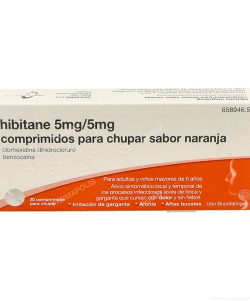 Hibitane forte naranja - Calman las infecciones leves de boca y/o garganta. 