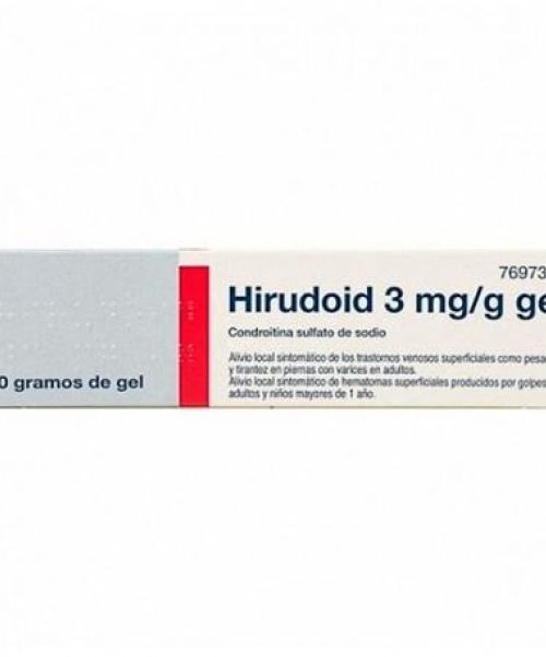 Hirudoid   - Es un gel para tratar las varices, los hematomas y los golpes. Mejora la circulación ayudando a los trastornos venosos como la pesadez de piernas y los moratones.