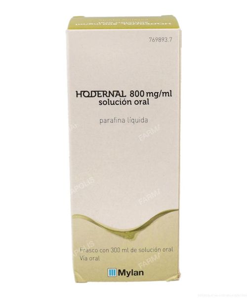 Hodernal 800mg/ml solución oral - Trata el estreñimiento ocasional producido por reposos de largo tiempo o también para el estreñimiento del viajero.