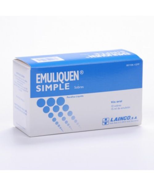 Emuliquen simple 7.17 g - Son unos sobres a base de parafina para tratar el estreñimiento ocasional. 