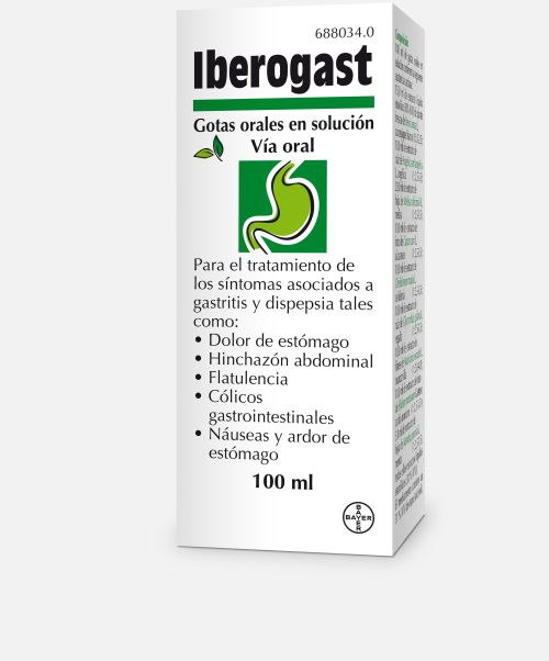 Iberogast  - Trata los síntomas de las gastritis y dispepsia. Digestiones pesadas, gases, nauseas, dolor, ardor... 