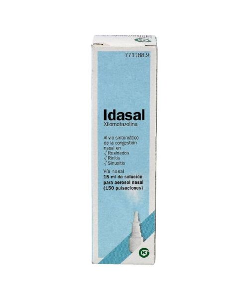 Idasal 0.1% - Alivia la congestión nasal. Ayuda a respirar mejor, calmando las molestias de la rinitis y la sinusitis.No usar más de cuatro días seguidos.