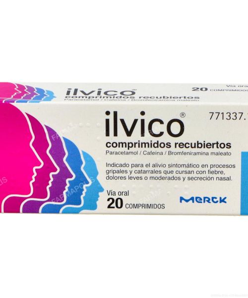 Ilvico - Son unos comprimidos para tratar todos los síntomas asociados a la gripe. Calman el malestar general, disminuyen la fiebre y cortan la congestión nasal. 