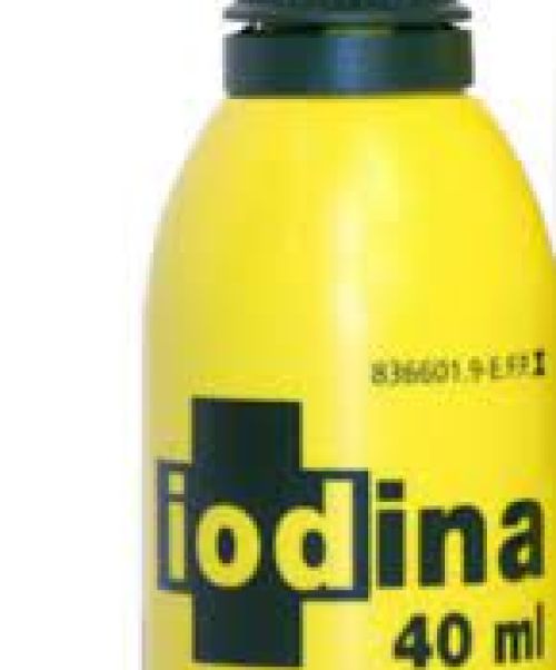 Iodina 100mg/ml - Solución que se utiliza para desinfectar pequeñas heridas, cortes superficiales de la piel y quemaduras leves.
