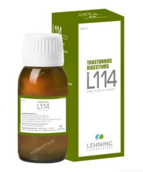 L114 Gotas  - Es un medicamento homeopático tradicionalmente utilizado como colerético y colagogo, en trastornos de secreción y motilidad gastrointestinal (dispepsia).