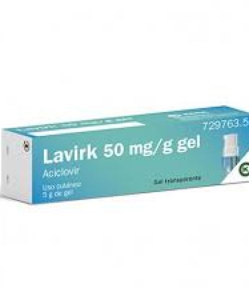 Lavirk 50mg/g - Gel para tratar el herpes labial (pupa, calentura) y aliviar los síntomas de ardor y quemazón de la zona afectada.