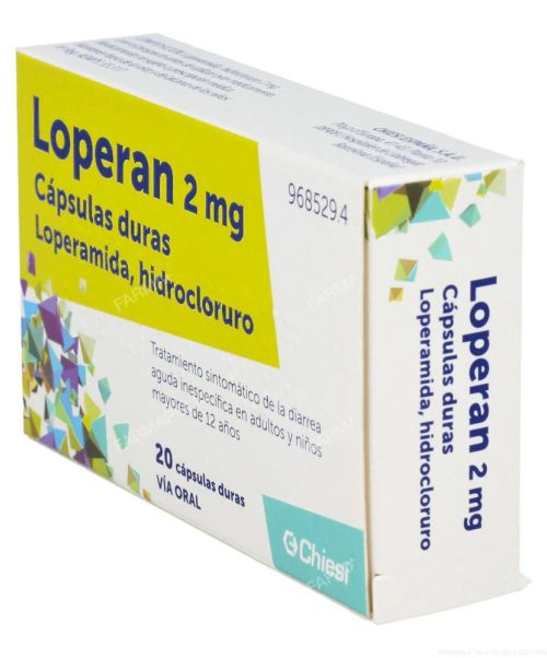 Loperan 2mg  - Antidiarreico a base de derivados opiáceos, utilizados en el tratamiento de la diarrea aguda.