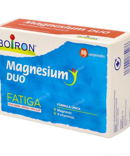 Magnesium DUO - El magnesio contribuye a disminuir la fatiga y al normal funcionamiento de los músculos y el sistema nervioso.