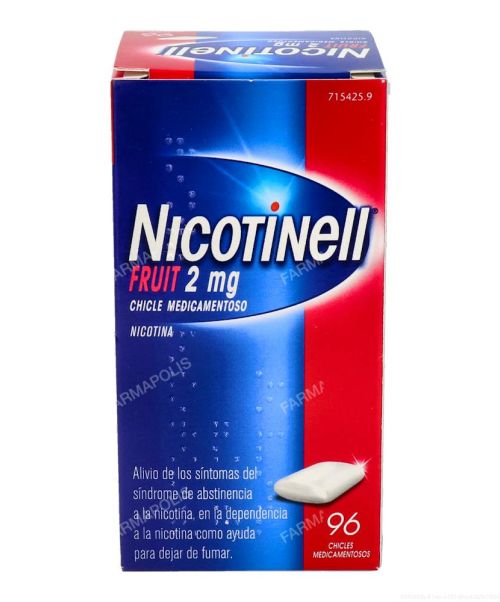 Nicotinell (2 mg) fruit  - Son unos chicles con sabor a fruta para ayudar a dejar de fumar. Contienen nicotina con lo que ayudan a calmar las ganas de fumar aportando la nicotina que no inhalamos del tabaco.