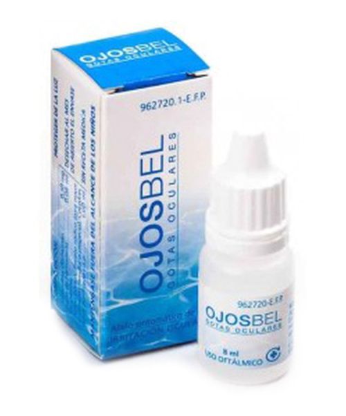 Ojosbel  - Es un colirio con efecto vasoconstrictor para aliviar las rojeces y la irritación ocular. 