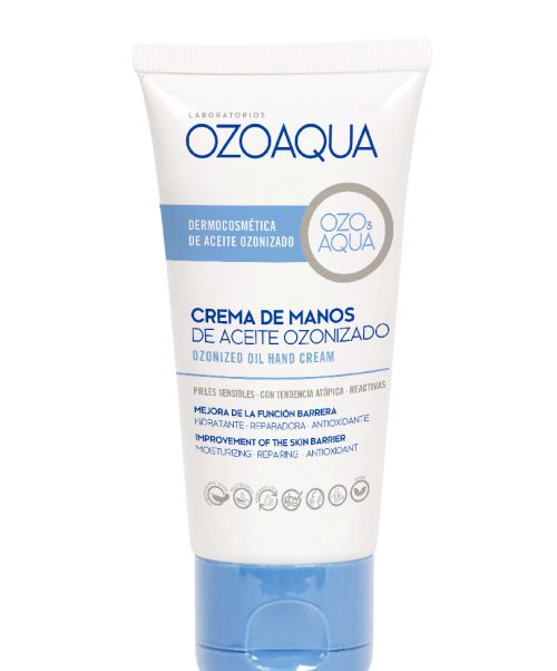 Ozoaqua Crema Manos - Altamente hidratante, calmante y reparadora potencia el cuidado de las manos más delicadas, deshidratadas y agredidas.