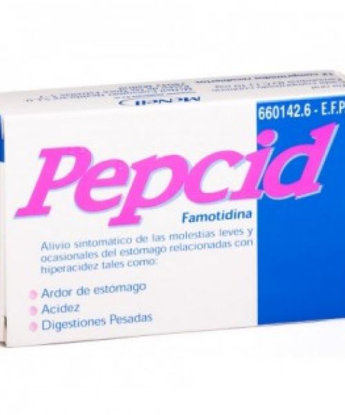 Pepcid 10 mg  - Son unos comprimidos para tratar la acidez y el ardor de estómago.
